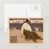 Carte Postale Hiver À Bayern (Devant / Derrière)