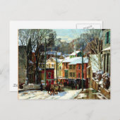 Carte Postale Hiver à Gloucester (Devant / Derrière)