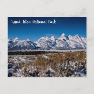 Carte Postale Hiver à Grand Teton NP