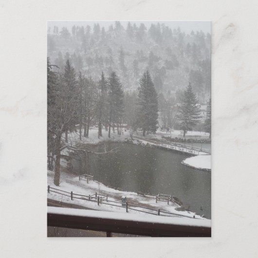 Carte Postale Hiver à Green Mountain Falls, Colorado (Devant)