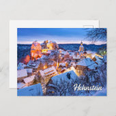 Carte Postale Hiver À Hohnstein, Allemagne (Devant / Derrière)