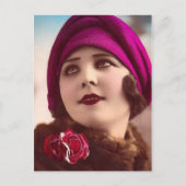 Carte Postale Hiver à la mode (Devant)