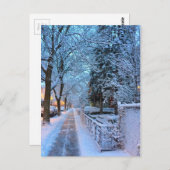 Carte Postale Hiver à Montréal (Devant / Derrière)