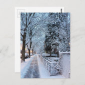 Carte Postale Hiver à Montréal (Devant / Derrière)