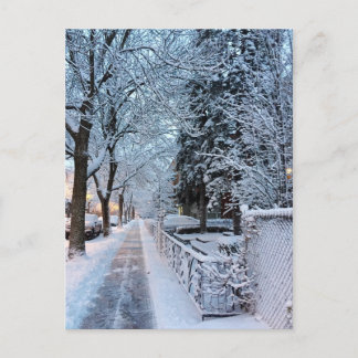 Carte Postale Hiver à Montréal