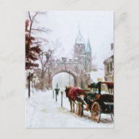 Carte postale Hiver à Québec de Shawna Mac