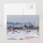 Carte Postale Hiver à Salt Lake City (Devant / Derrière)