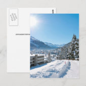 Carte Postale Hiver à St. Moritz (Devant / Derrière)