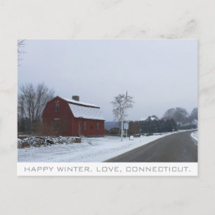 Carte Postale Hiver au Connecticut