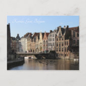 Carte Postale Hiver au Kornlei à Gand, Belgique (Devant)