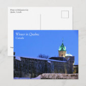 Carte Postale Hiver au Québec (Devant / Derrière)