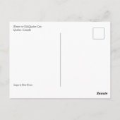 Carte Postale Hiver au Québec (Dos)