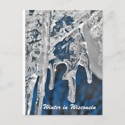 Carte Postale Hiver au Wisconsin (Devant)