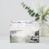 Carte Postale Hiver aux chutes du Niagara (Debout devant)