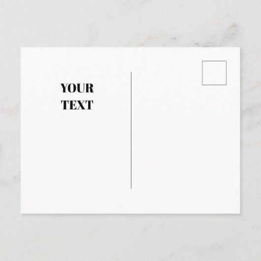 Carte Postale Hiver bleu avec les cerfs (Dos)