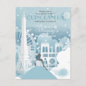 Carte Postale Hiver bleu glace à Paris (Devant)