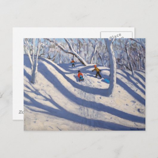 Carte Postale Hiver Bramcote Nottingham 2009 (Devant / Derrière)