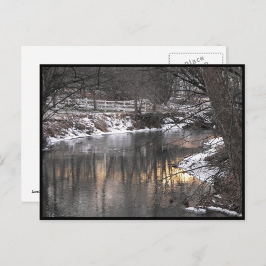 Carte Postale ~ Hiver dans le comté de Lancaster ~ 1 (Devant / Derrière)