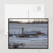 Carte Postale ~ Hiver dans le comté de Lancaster ~ 12 (Devant / Derrière)