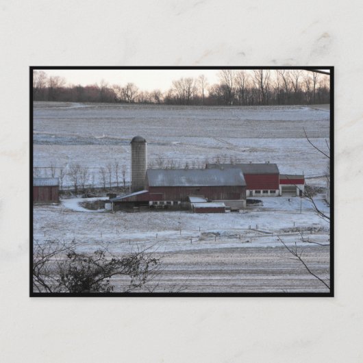 Carte Postale ~ Hiver dans le comté de Lancaster ~ 12 (Devant)