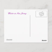 Carte Postale Hiver dans le New Jersey (Dos)