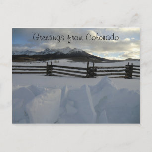 Carte Postale Hiver dans les montagnes San Juan, Colorado