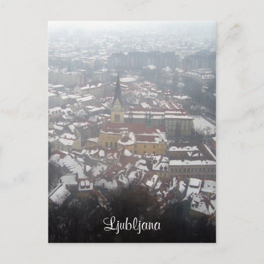 Carte Postale hiver de ljubljana (Devant)