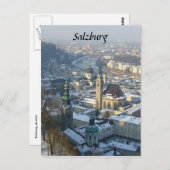 Carte Postale hiver de salzbourg (Devant / Derrière)