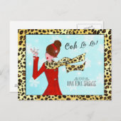 Carte Postale HIVER DIVA - Live Love Sparkle! (Devant / Derrière)