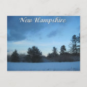 Carte Postale hiver du New Hampshire (Devant)