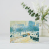 Carte Postale Hiver en Union Carré par Frederick Childe Hassam (Debout devant)