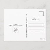 Carte Postale Hiver Entreprise Noël Merci de vacances (Dos)