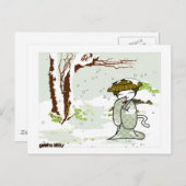 Carte Postale Hiver Geisha Kitty (Devant / Derrière)