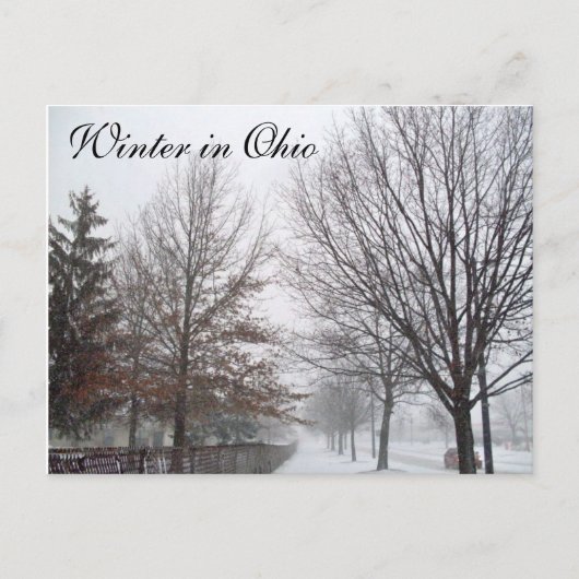 Carte postale HIVER IN OHIO (Devant)