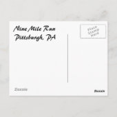 Carte Postale hiver @ le flux (Dos)