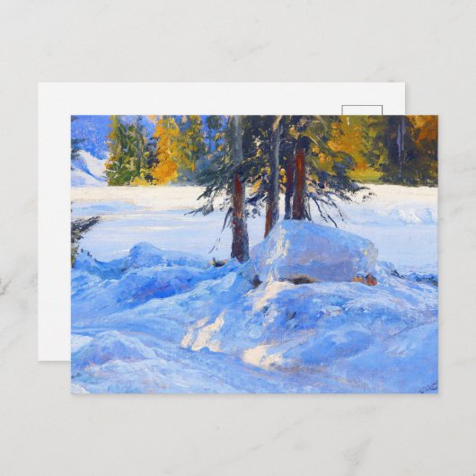 Carte Postale Hiver par Edward Theodore Compton (Devant / Derrière)