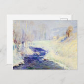 Carte Postale Hiver (par Guy Rose) (Devant / Derrière)