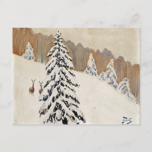 Carte Postale Hiver par Julian Falat Noël (Devant)