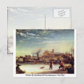 Carte Postale Hiver Par Rembrandt Harmenszoon Van Rijn (Devant / Derrière)