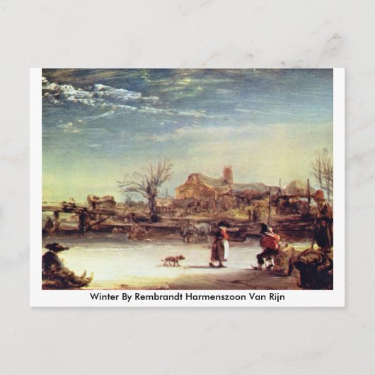 Carte Postale Hiver Par Rembrandt Harmenszoon Van Rijn (Devant)