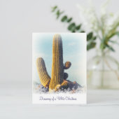 Carte postale hiver Saguaro (Debout devant)