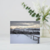 Carte Postale Hiver sur les North Yorkshire Moors (Debout devant)