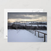 Carte Postale Hiver sur les North Yorkshire Moors (Devant / Derrière)