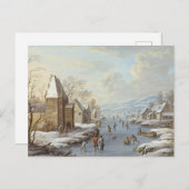 Carte postale hiver vintage (Devant / Derrière)