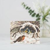 Carte Postale Hiver vintage (Debout devant)