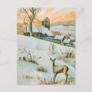 Carte postale hiver vintage