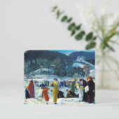 Carte postale hiver vintage (Debout devant)