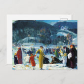 Carte postale hiver vintage (Devant / Derrière)