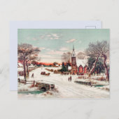 Carte Postale hiver vintage (Devant / Derrière)