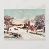 Carte Postale hiver vintage (Devant)